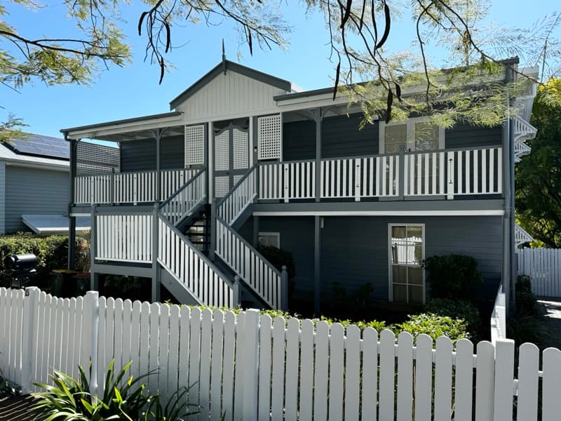 Exterior painting Brisbane, freshly painted Queenslander home